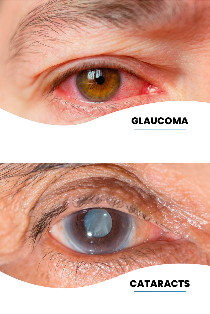 Person struggling to read